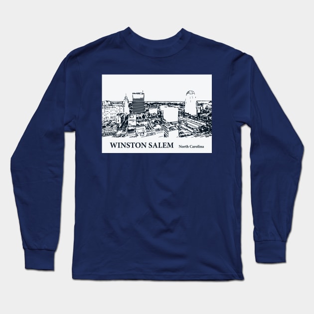 Winston Salem - North Carolina Long Sleeve T-Shirt by Lakeric
